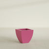 Lima Small Tapered Square Fiberglass Planter - 16 in x 16 in x 16 in - Gloss Pink Violet - Gloss Pink Violet,16 in x 16 in x 16 in