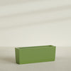 Panama Extra Large Long Rectangle Fiberglass Planter - 48 in x 12 in x 18 in - Satin Green - Satin Green,48 in x 12 in x 18 in