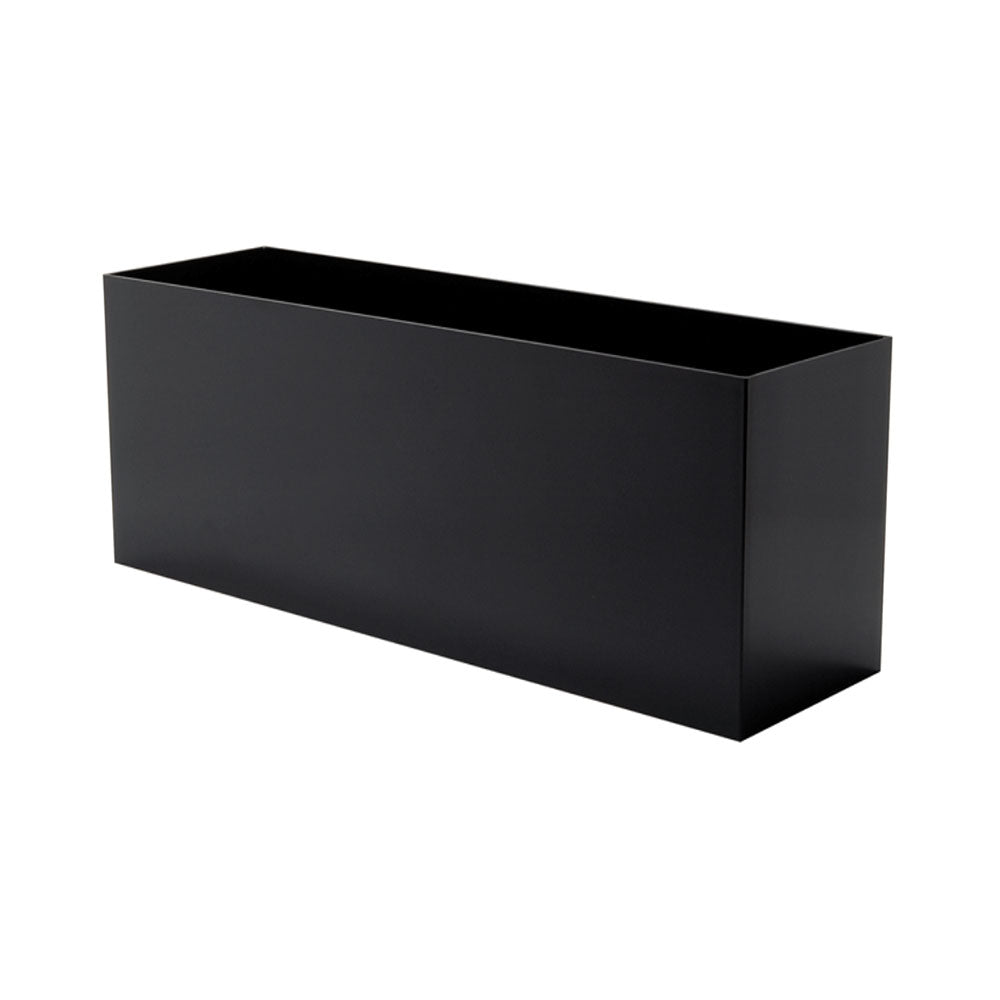 Rectangle Medium Rectangle Plastic Planter - 24 in x 7 in x 7 in - Gloss Black - Gloss Black,24 in x 7 in x 7 in - Gloss Black,24 in x 7 in x 7 in