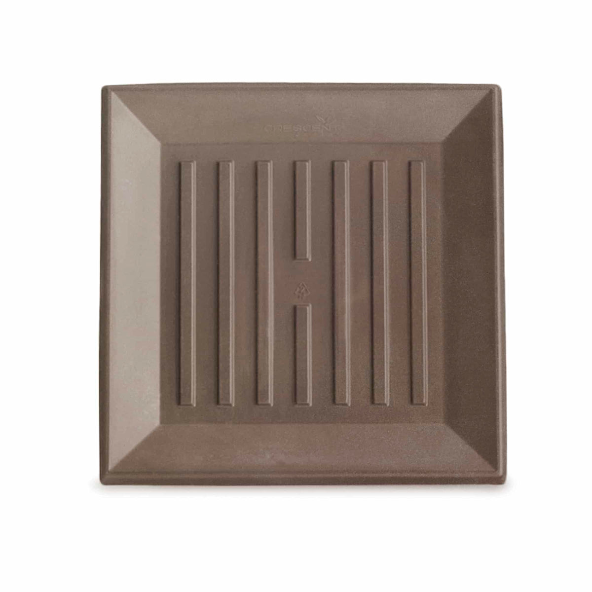Square Universal Saucer - 14.5in Ext., 11.2in Int. - Mocha - Mocha,14.5" Ext. (11.2" Int.)