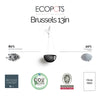 Hanging Brussels Small Bowl Planter - 13 in x 13 in x 6.5 in - Dark Grey - Dark Grey,13 in x 13 in x 6.5 in