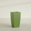 Toulan Large Tall Tapered Square Fiberglass Planter - 18 in x 18 in x 36 in - Satin Green - Satin Green,18 in x 18 in x 36 in