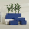 Torino Extra Large Wide Rectangle Fiberglass Planter - 48 in x 24 in x 18 in - Matte Cobalt Blue - Matte Cobalt Blue,48 in x 24 in x 18 in