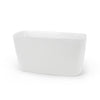 Stockton Medium Tapered Rectangle Plastic Planter - 29 in x 11.5 in x 15 in - White - White,29 in x 11.5 in x 15 in