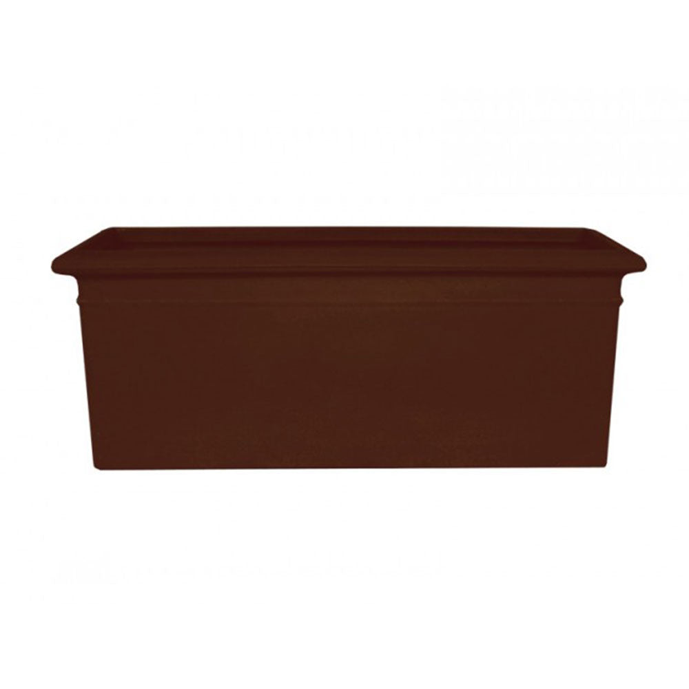 Curbside Large Rectangular Plastic Planter - 36.3 in x 12.3 in x 10.8 in - Espresso - Espresso,36.3 in x 12.3 in x 10.8 in