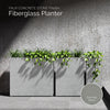 Reglo Rectangular Planter – Concrete Stone Finish – Fiberglass Indoor/Outdoor and Weather-Resistant Large Planter (35.5" L x 11.75" W x 31.5" H Exterior, 35" L x 11.5" W Interior) - Concrete Stone,35.5 in x 11.75 in x 31.5 in - Concrete Stone,35.5 in - Concrete Stone,35.4 in x 11.8 in x 31.5 in