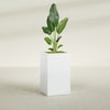 Darwin Large Tall Rectangle Fiberglass Planter - 24 in x 24 in x 42 in - Matte White - Matte White,24 in x 24 in x 42 in