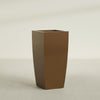 Toulan Large Tall Tapered Square Fiberglass Planter - 20 in x 20 in x 42 in - Metallic Bronze - Metallic Bronze,20 in x 20 in x 42 in