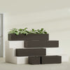 Cuba Large Long Rectangle Fiberglass Planter - 36 in x 14 in x 12 in - Matte Brown - Matte Brown,36 in x 14 in x 12 in