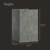 Reglito - 19.7in x 19.7in x 31.5in - Grey Stone - Grey Stone,19.75 in x 19.75 in x 31.5 in