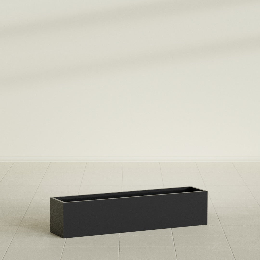 Monaco Rectangle - 32in x 7in x 7 - Matte Black - Matte Black,32 in x 7 in x 7 in