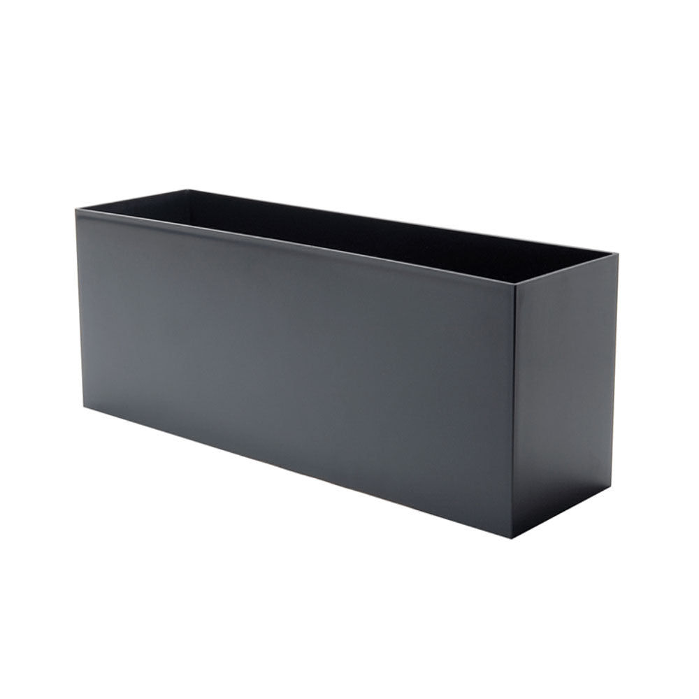 Rectangle Large Rectangle Plastic Planter - 30 in x 7 in x 7 in - Charcoal - Charcoal,30 in x 7 in x 7 in