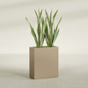 Perth Large Tall Rectangle Fiberglass Planter - 36 in x 16 in x 42 in - Metallic Gold - Metallic Gold,36 in x 16 in x 42 in