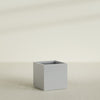 Montroy Large Cube Square Fiberglass Planter - 32 in x 32 in x 32 in - Metallic Silver - Metallic Silver,32 in x 32 in x 32 in