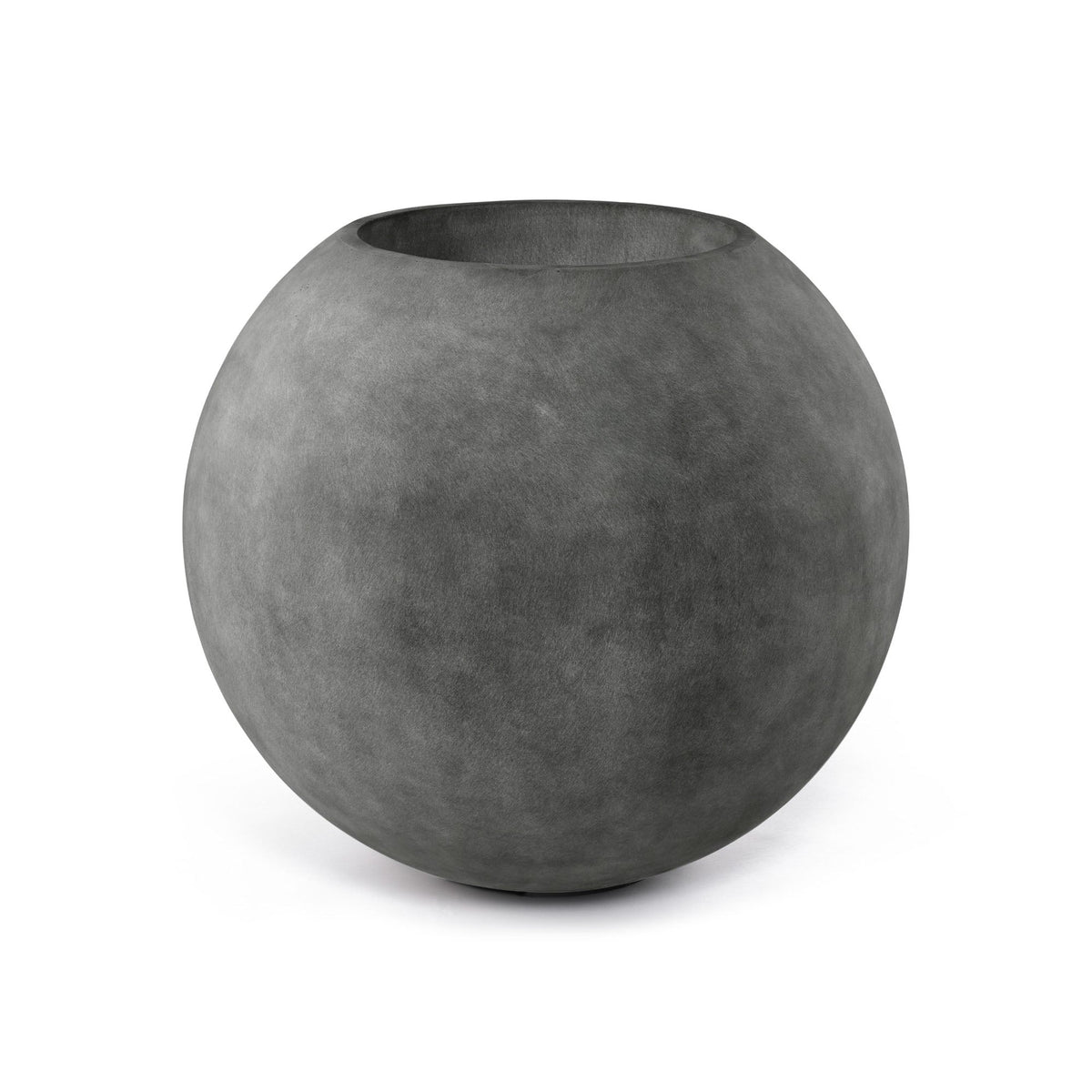 Orbo Globe Sphere Planter - 29.5 in x 29.5 in x 26.3 in - Grey Stone - Grey Stone,29.5 in diam. x 26.2 in