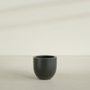 Alzira Medium Round Fiberglass Planter - 23 in x 23 in x 22 in - Matte Charcoal - Matte Charcoal,23 in x 23 in x 22 in