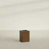 Miami Small Rectangle Fiberglass Planter - 12 in x 12 in x 18 in - Metallic Bronze - Metallic Bronze,12 in x 12 in x 18 in