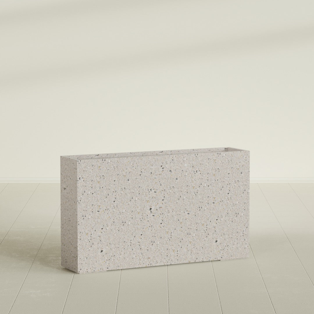 ProTone Fiberglass Premium Finish Extra Large Rectangle Planter - 72 in x 16 in x 42 in - StoneLight - Greystone - StoneLight - Greystone,72 in x 16 in x 42 in