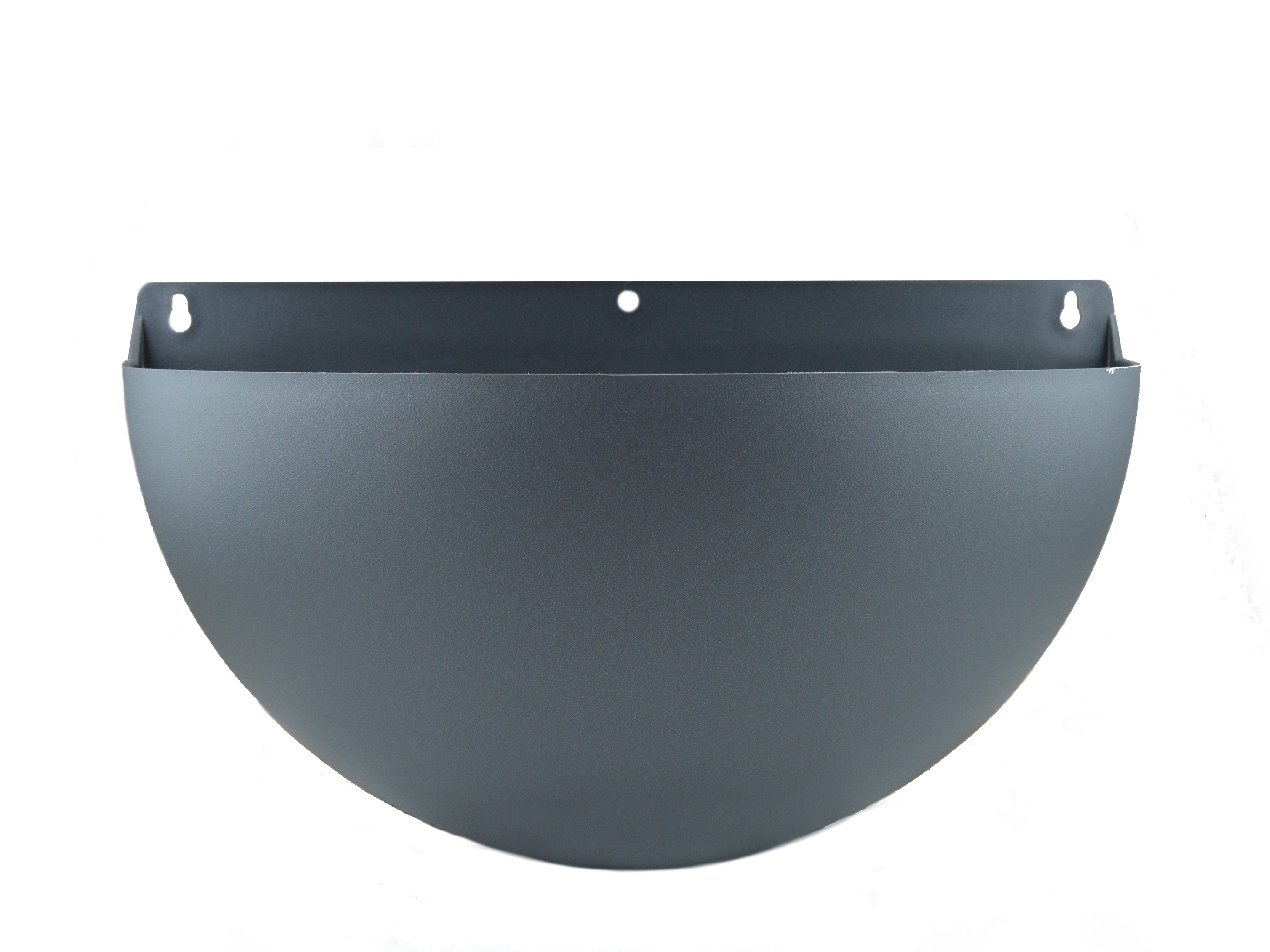 Walton Small Wall Sconce Plastic Planter - 12 in x 7 in x 6 in - Charcoal Metallic - Charcoal Metallic,12 in x 6 in x 6 in - Charcoal Metallic,12 in x 6 in x 6 in