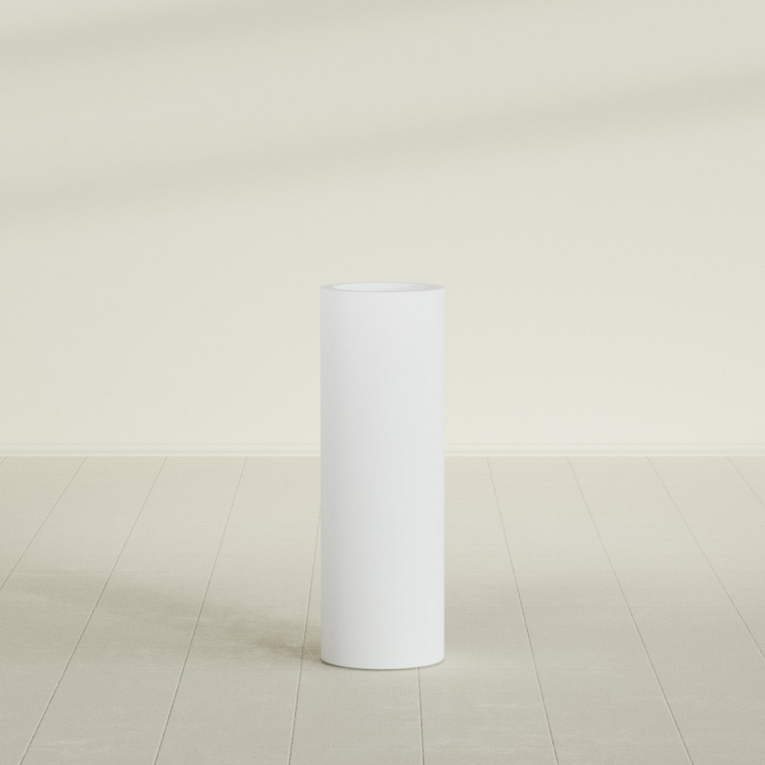 Corry Large Tall Cylinder Fiberglass Planter - 10 in x 10 in x 30 in - Gloss White - Gloss White,10 in x 10 in x 30 in