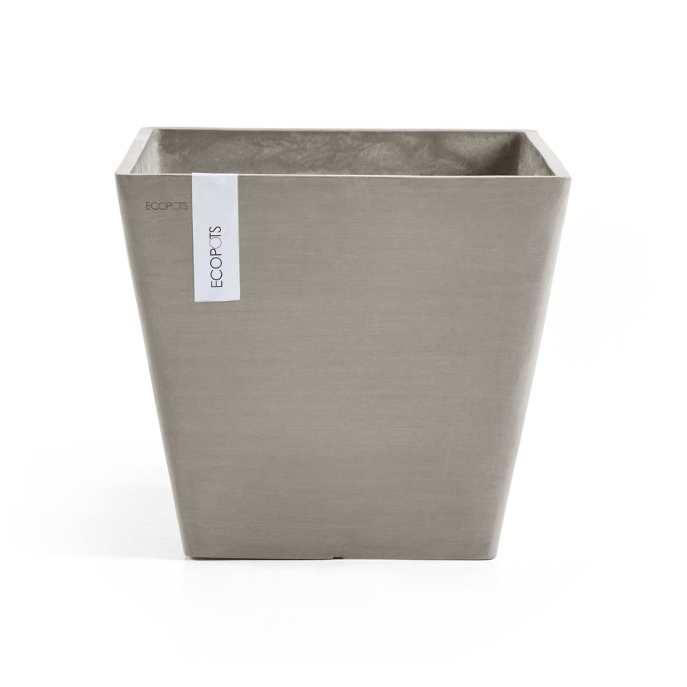 Rotterdam Small Square Planter - 19.75 in x 19.75 in x 17.25 in - Taupe - Taupe,19.75 in x 19.75 in x 17.25 in,Planter Only