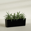 Panama Extra Large Long Rectangle Fiberglass Planter - 48 in x 12 in x 18 in - Gloss Black - Gloss Black,48 in x 12 in x 18 in