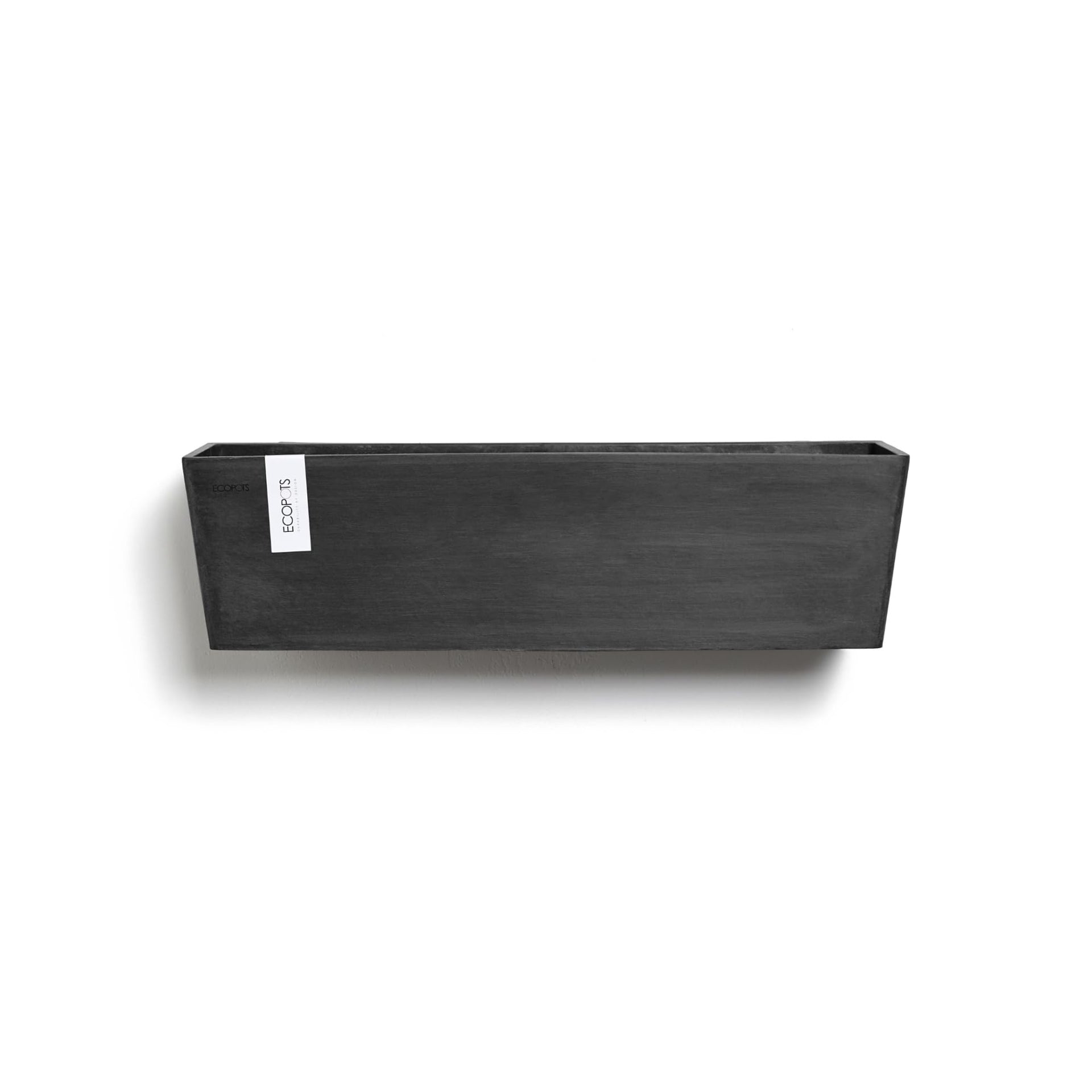 Manhattan Large Rectangle Wall Planter - 21.75 in x 6.75 in x 6 in - Dark Grey - Dark Grey,21.75 in x 6.75 in x 6 in