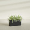 Hollywood Large Narrow Rectangle Fiberglass Planter - 36 in x 12 in x 24 in - Matte Black - Matte Black,36 in x 12 in x 24 in