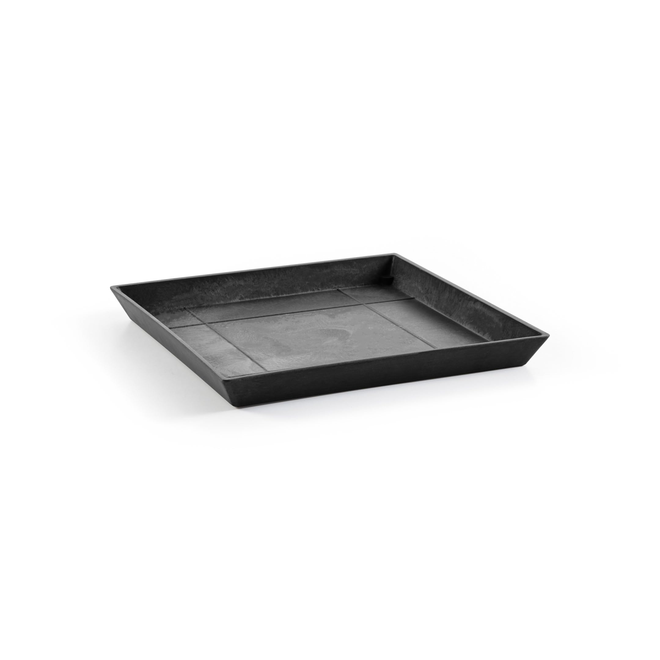 Small Square Saucer - 17 in x 17 in x 1.5 in - Dark Grey - Dark Grey,17 in x 17 in x 1.5 in