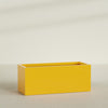 Granada Extra Large Long Rectangle Fiberglass Planter - 60 in x 24 in x 24 in - Gloss Saffron - Gloss Saffron,60 in x 24 in x 24 in