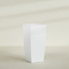 Toulan Extra Large Tall Tapered Square Fiberglass Planter - 28 in x 28 in x 60 in - Gloss White - Gloss White,28 in x 28 in x 60 in
