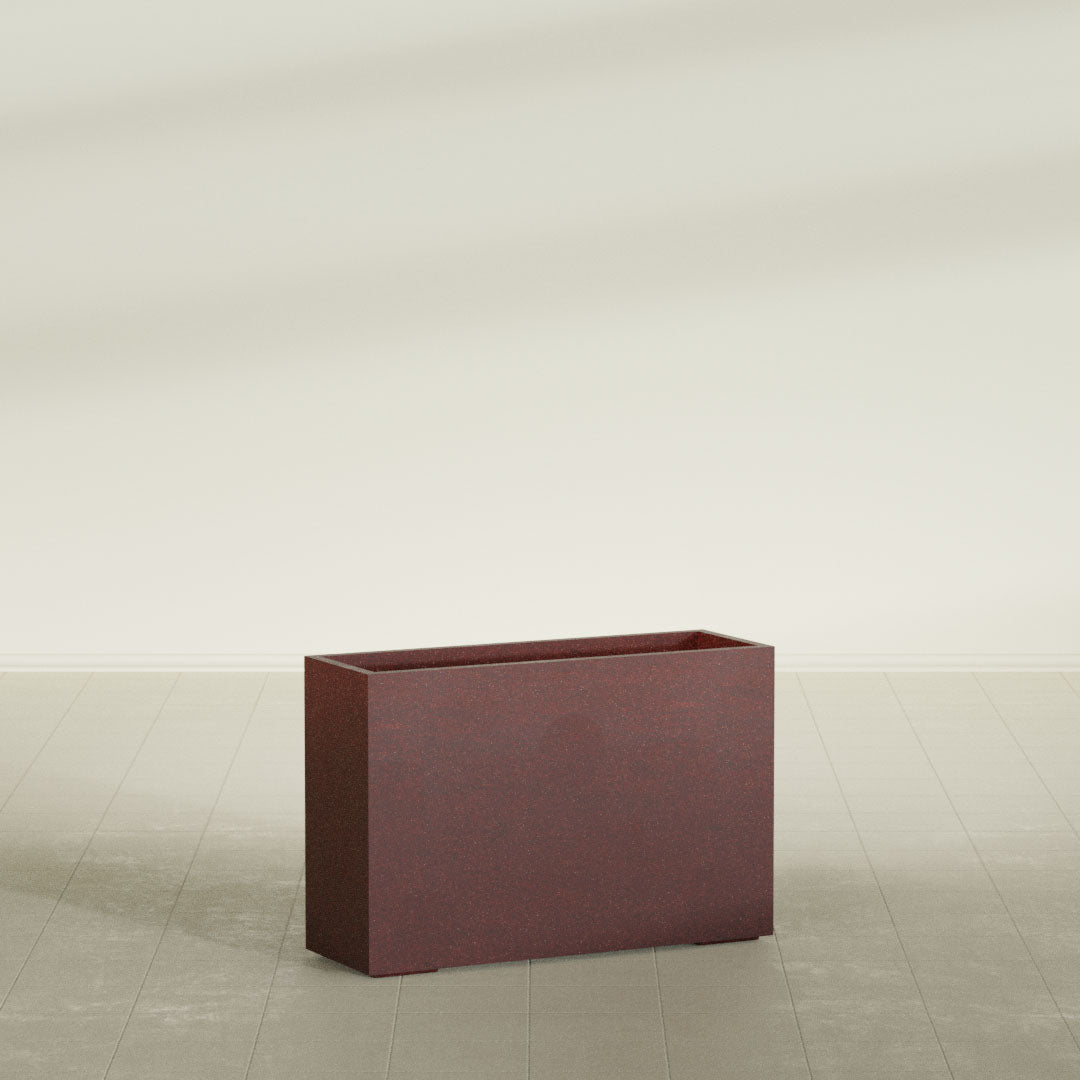 ProTone Fiberglass Premium Finish Extra Large Rectangle Planter - 60 in x 16 in x 32 in - Weathered Steel - Rust - Weathered Steel - Rust,60 in x 16 in x 32 in