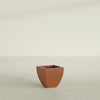 Lima Small Tapered Square Fiberglass Planter - 12 in x 12 in x 12 in - Matte Terracotta - Matte Terracotta,12 in x 12 in x 12 in