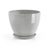 Small Round Saucer - 14.5 in x 14.5 in x 1.5 in - White Grey - White Grey,14.5 in x 14.5 in x 1.5 in