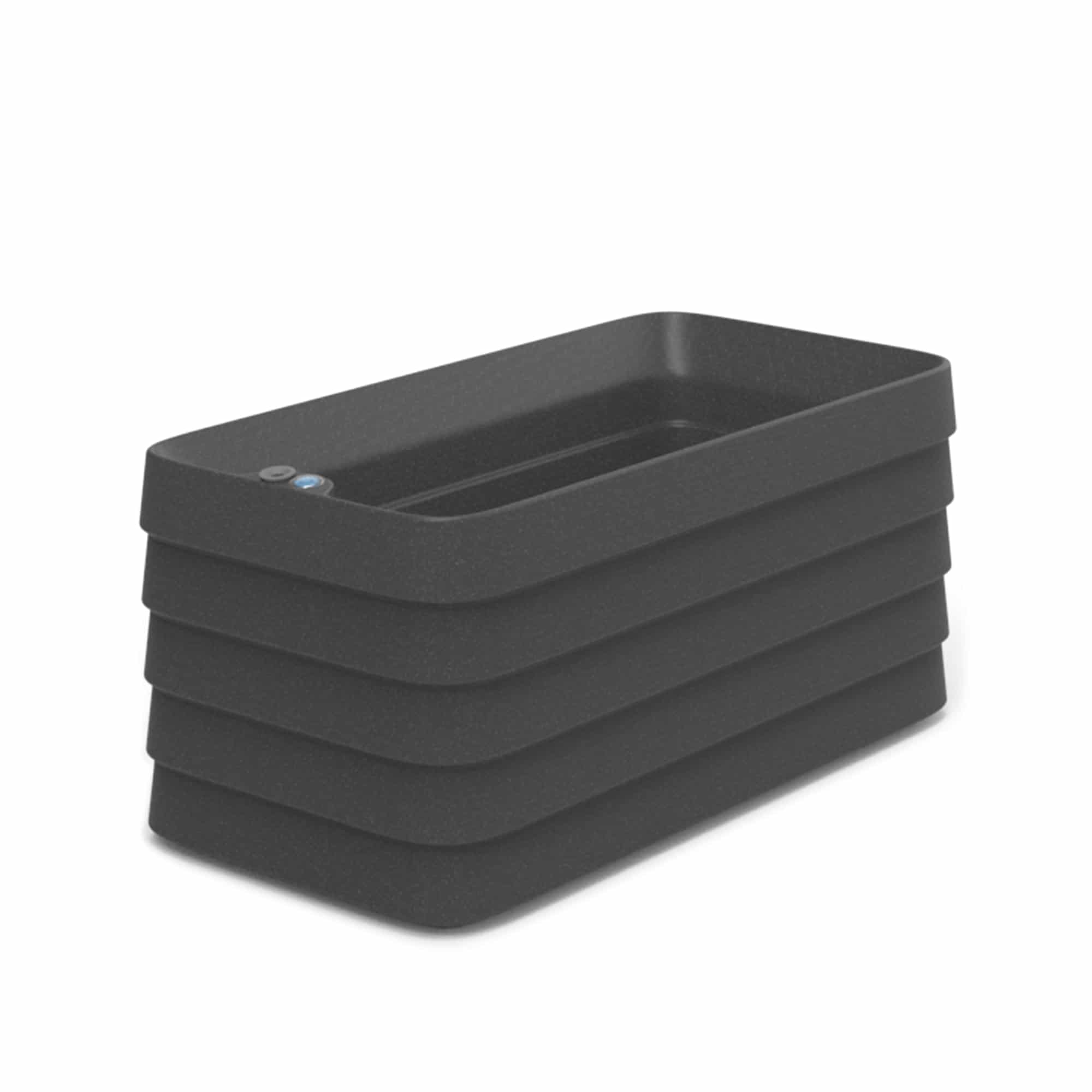 Slat Rectangle with TruDrop™ Self-Watering - 35.8in x 17.9in x 16.5in - Shadow - Shadow,35.8in x 17.9in x 16.5in