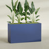 Darwin Extra Large Long Rectangle Fiberglass Planter - 72 in x 24 in x 42 in - Matte Cobalt Blue - Matte Cobalt Blue,72 in x 24 in x 42 in