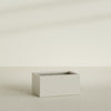 Torino Large Wide Rectangle Fiberglass Planter - 36 in x 24 in x 18 in - Satin Beige - Satin Beige,36 in x 24 in x 18 in