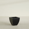 Lima Small Tapered Square Fiberglass Planter - 16 in x 16 in x 16 in - Matte Black - Matte Black,16 in x 16 in x 16 in