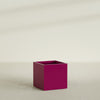 Montroy Large Cube Square Fiberglass Planter - 32 in x 32 in x 32 in - Gloss Eggplant - Gloss Eggplant,32 in x 32 in x 32 in