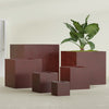 Cube - 12in x 12in x 12in - Weathered Steel - Rust - Weathered Steel - Rust,12 in x 12 in x 12 in
