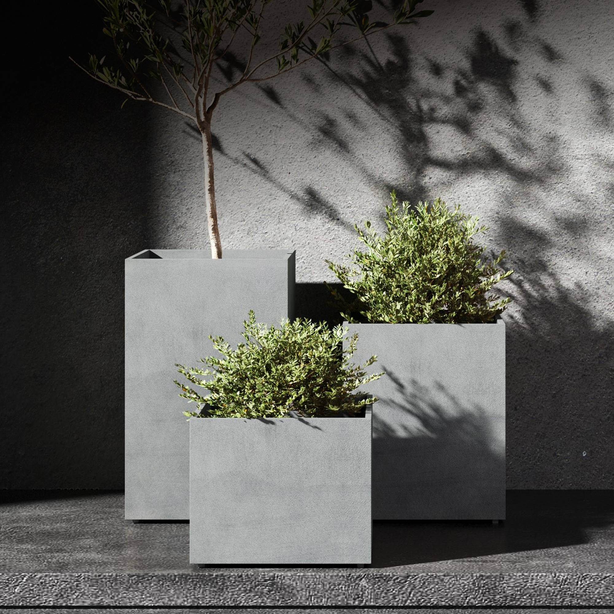 Reglito - 19.7in x 19.7in x 31.5in - Concrete Stone - Concrete Stone,19.75 in x 19.75 in x 31.5 in