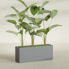 Tolga Extra Large Long Rectangle Fiberglass Planter - 60 in x 16 in x 24 in - Metallic Gunmetal - Metallic Gunmetal,60 in x 16 in x 24 in