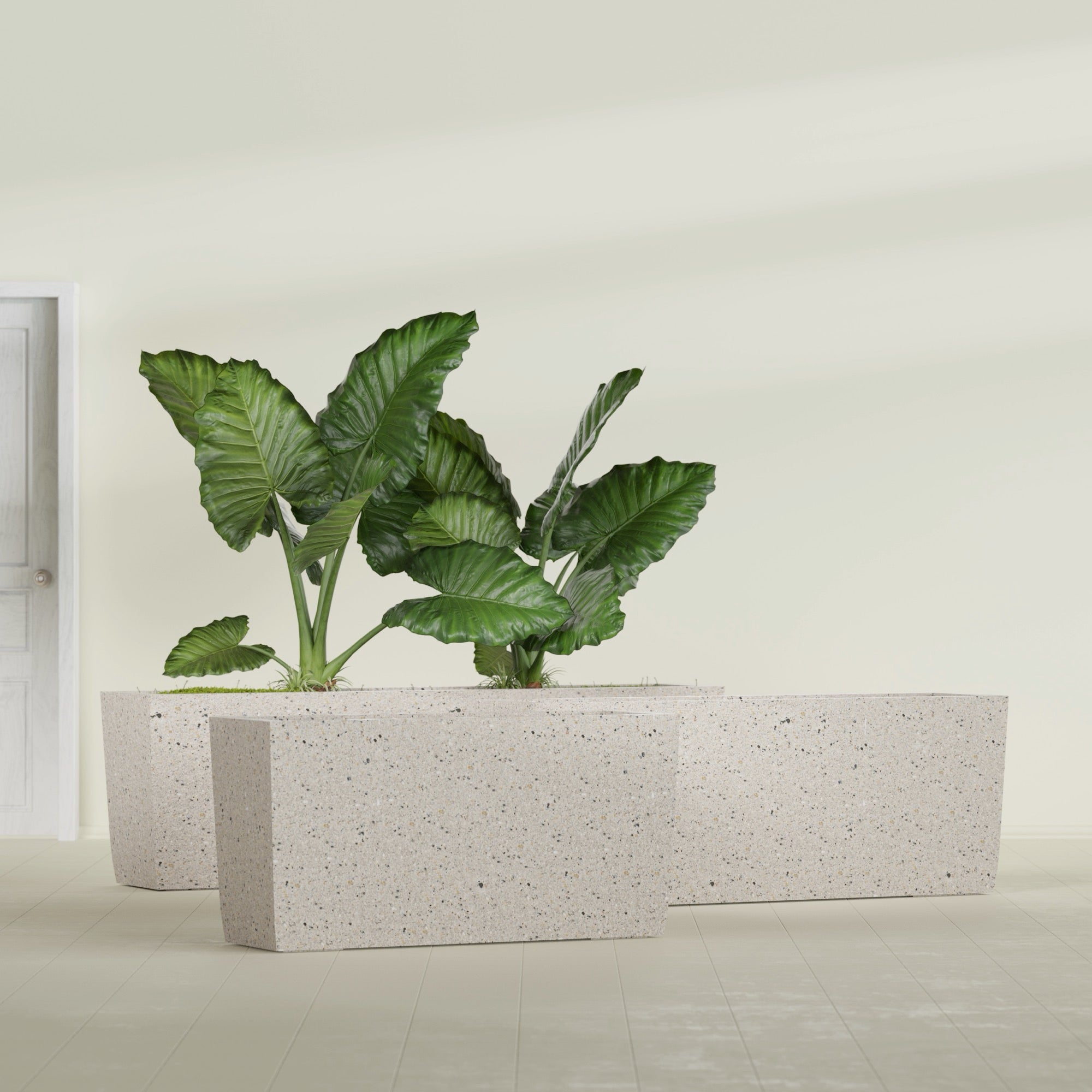 Tapered Rectangle - 36in x 12in x 18in - StoneLight - Pearlstone - StoneLight - Pearlstone,36 in x 12 in x 18 in
