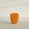 Valencia Medium Round Fiberglass Planter - 20 in x 20 in x 23 in - Gloss Tangerine - Gloss Tangerine,20 in x 20 in x 23 in