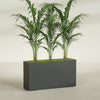 Potsdam Extra Large Long Rectangle Fiberglass Planter - 60 in x 16 in x 32 in - Matte Charcoal - Matte Charcoal,60 in x 16 in x 32 in