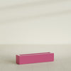 Salon Large Tall Rectangle Fiberglass Planter - 36 in x 8 in x 8 in - Gloss Pink Violet - Gloss Pink Violet,36 in x 8 in x 8 in