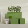 Granada Extra Large Long Rectangle Fiberglass Planter - 48 in x 24 in x 24 in - Satin Green - Satin Green,48 in x 24 in x 24 in