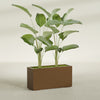 Tolga Extra Large Long Rectangle Fiberglass Planter - 48 in x 16 in x 24 in - Metallic Bronze - Metallic Bronze,48 in x 16 in x 24 in