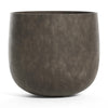 COSAPOTS Mondo Round Fiberglass Planter – Lightweight Indoor/Outdoor Plant Pot, Frost & Weather-Resistant, Handmade Modern Decorative Planter – 18.2" x 18.2" x 16.1" – River Stone - River Stone,18.2in diam. x 16.1in