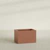 Granada Large Rectangle Fiberglass Planter - 36 in x 24 in x 24 in - Matte Terracotta - Matte Terracotta,36 in x 24 in x 24 in